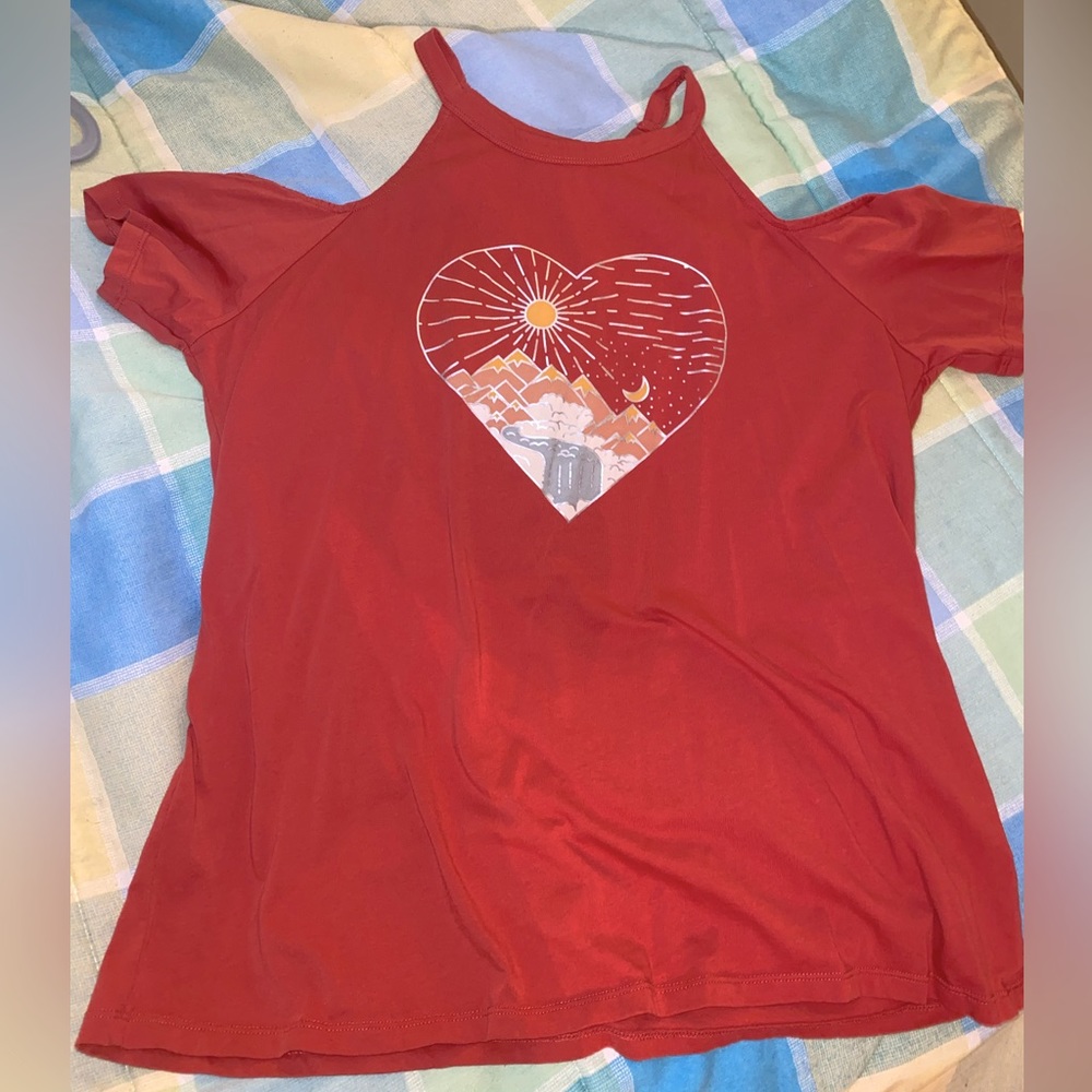 Torrid Cold-Shoulder Tee sz 00